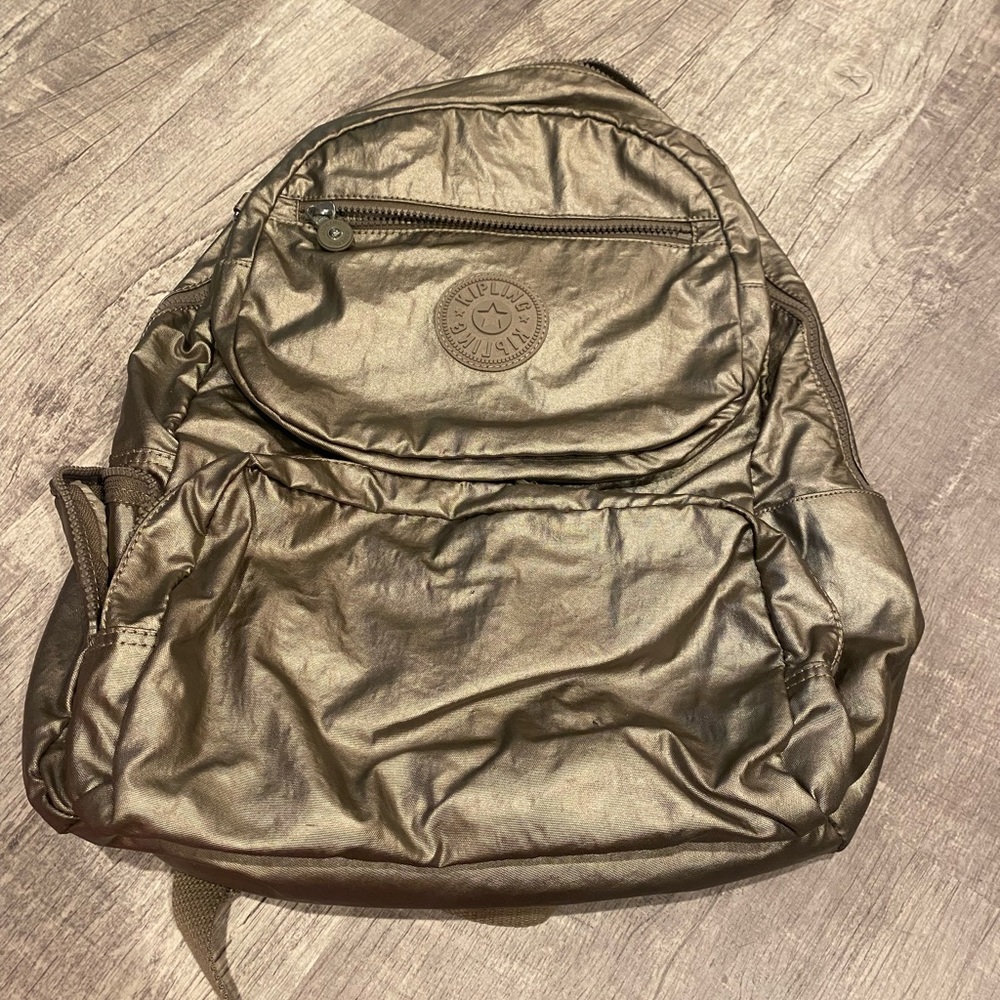 Gold Kipling Backpack